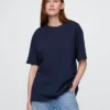 T-shirt för vuxna i tjockt tyg med avslappnad passform