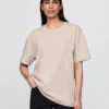 T-shirt för vuxna i tjockt tyg med avslappnad passform