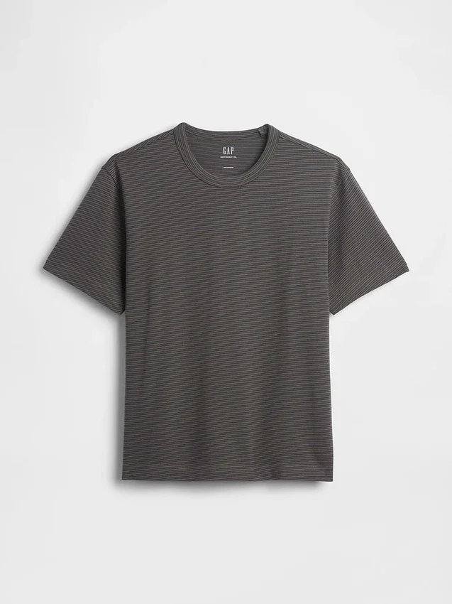 T-shirt för vuxna i tjockt tyg med avslappnad passform