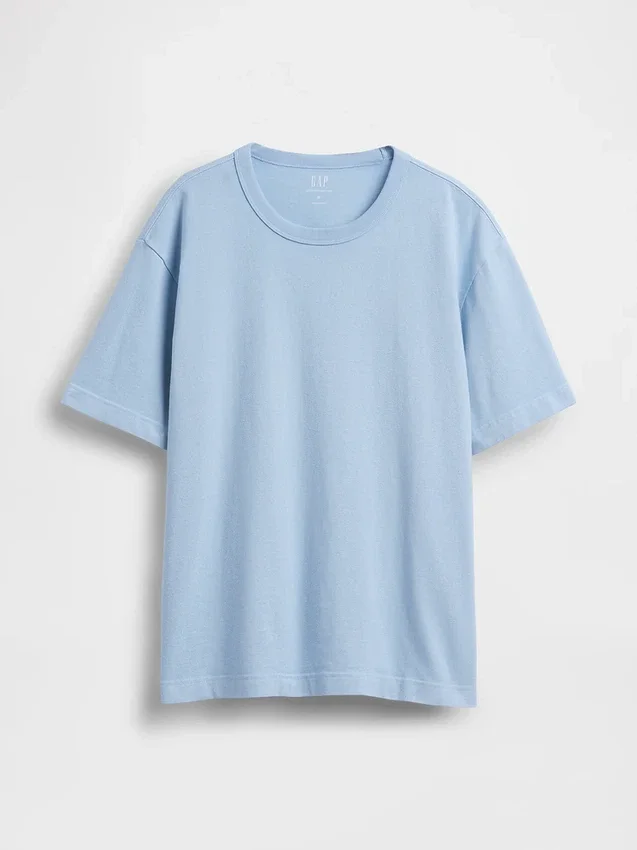 T-shirt för vuxna i tjockt tyg med avslappnad passform