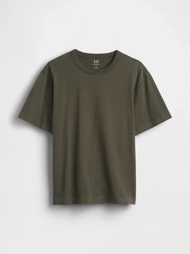 T-shirt för vuxna i tjockt tyg med avslappnad passform