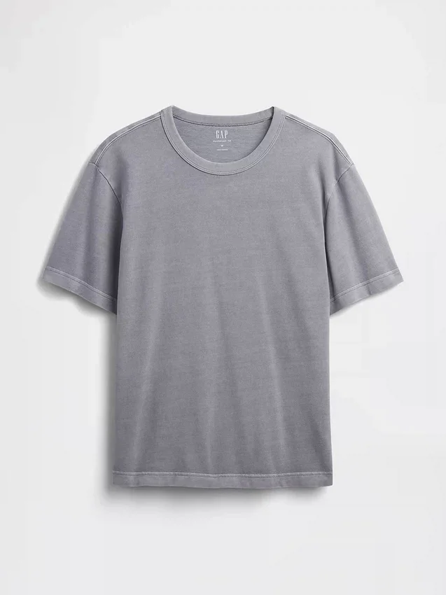 T-shirt för vuxna i tjockt tyg med avslappnad passform