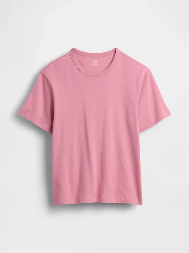 T-shirt för vuxna i tjockt tyg med avslappnad passform