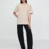 T-shirt för vuxna i tjockt tyg med avslappnad passform
