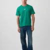 T-shirt för vuxna i tjockt tyg med avslappnad passform och logotyp
