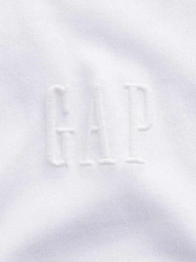 T-shirt för vuxna i tjockt tyg med avslappnad passform och logotyp