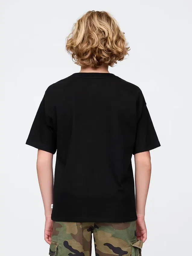 T-shirt i avslappnad passform för barn