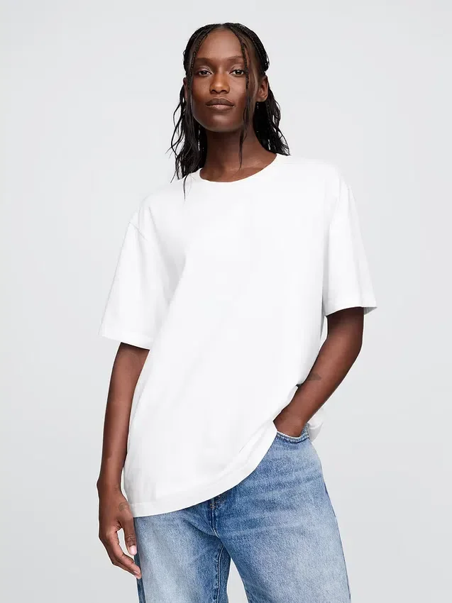 T-shirt i avslappnad passform för vuxna