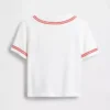 T-shirt i basebollstil med Brannan Bear-logotyp för Baby & Småbarn