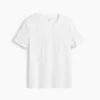 T-shirt i bomullsjersey med V-ringning
