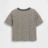 T-shirt i boxig modell med rutmönster för Baby & Småbarn