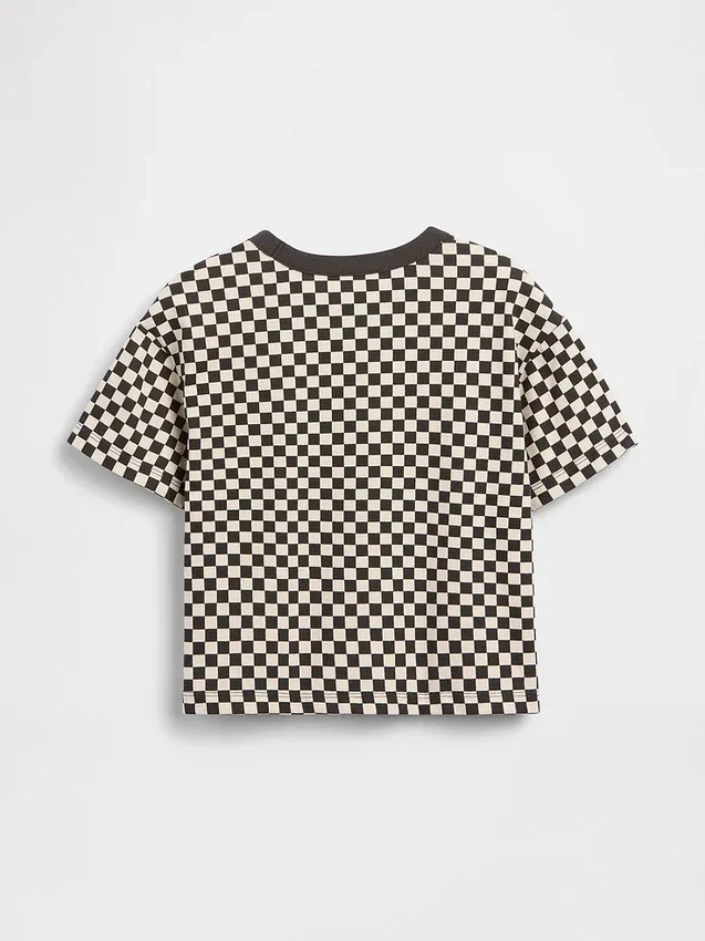 T-shirt i boxig modell med rutmönster för Baby & Småbarn