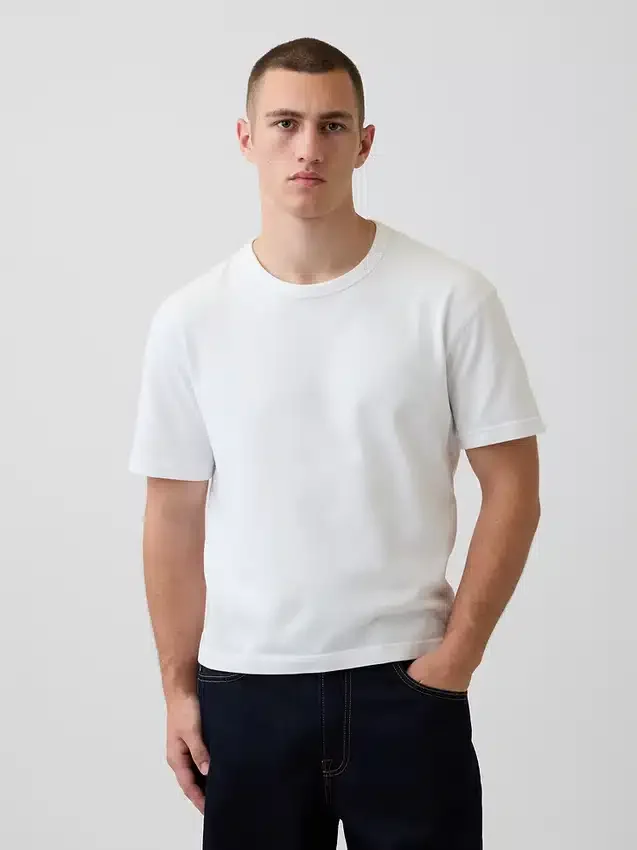 T-shirt i kraftig bomull för vuxna