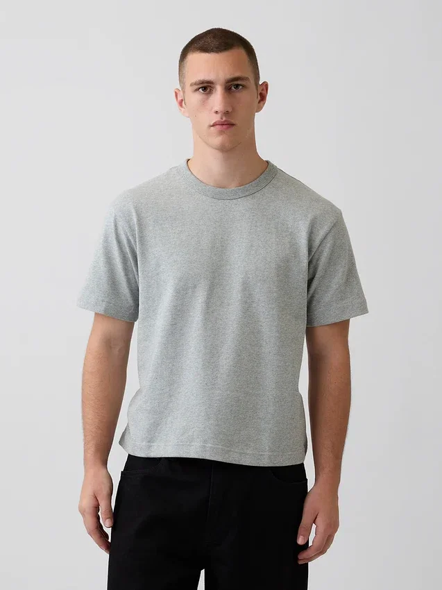 T-shirt i kraftig bomull för vuxna