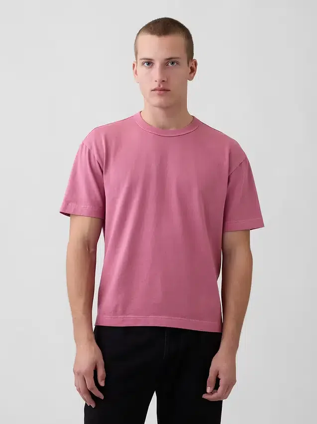 T-shirt i kraftig bomull för vuxna