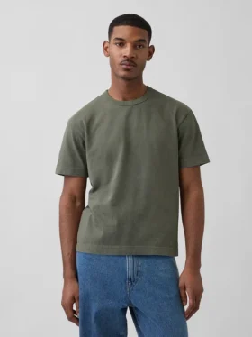 T-shirt i kraftig bomull för vuxna