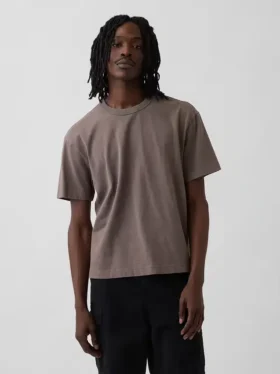 T-shirt i kraftig bomull för vuxna