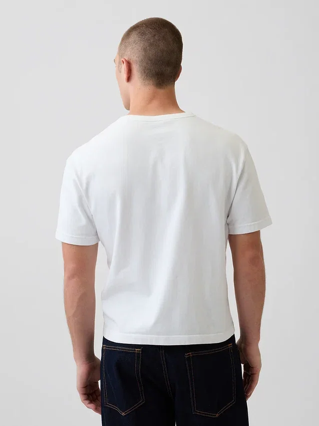 T-shirt i kraftig bomull för vuxna