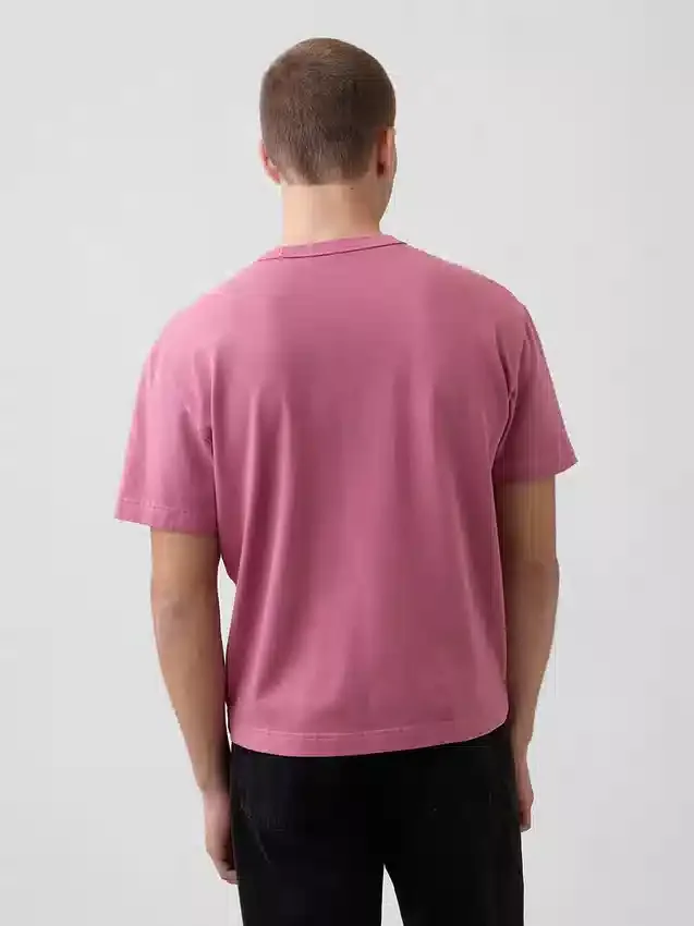 T-shirt i kraftig bomull för vuxna