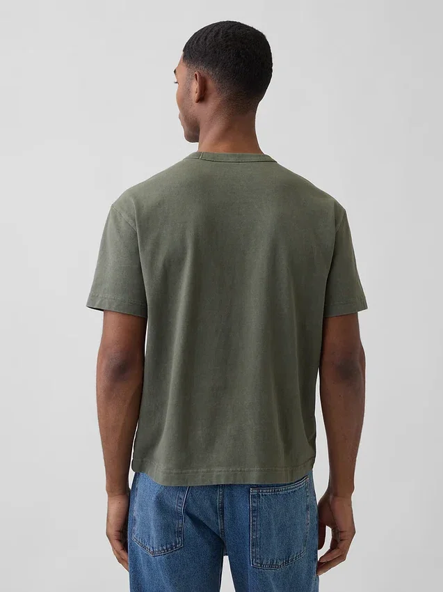 T-shirt i kraftig bomull för vuxna