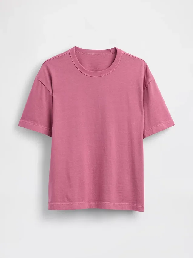 T-shirt i kraftig bomull för vuxna