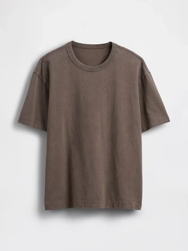 T-shirt i kraftig bomull för vuxna