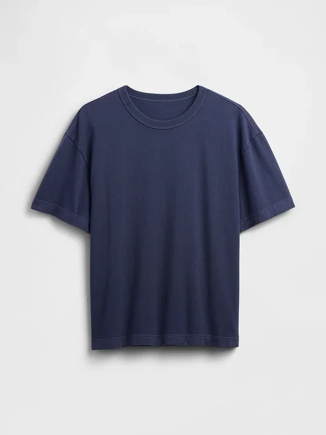 T-shirt i kraftig bomull för vuxna