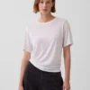T-shirt i linneblandning med avslappnad passform
