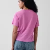 T-shirt i linneblandning med avslappnad passform