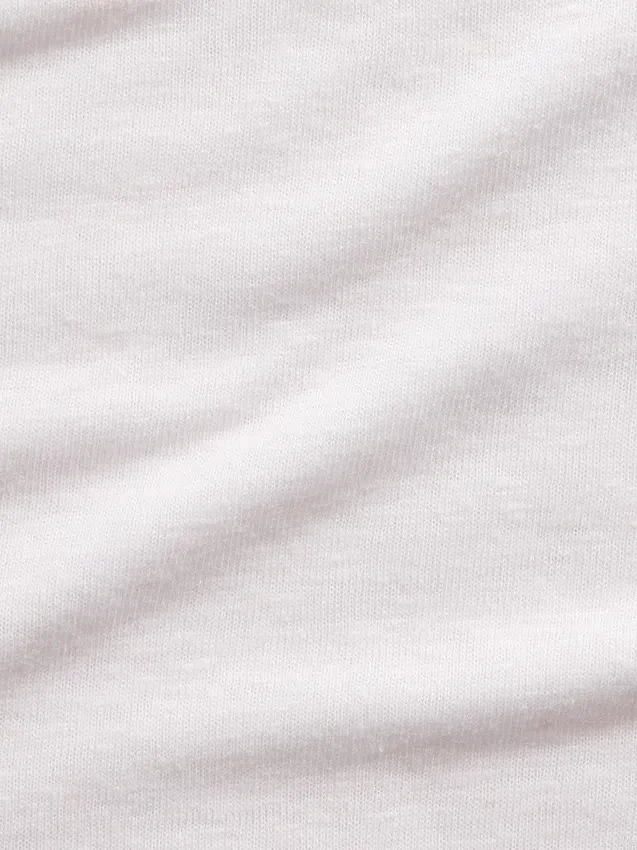 T-shirt i linneblandning med avslappnad passform