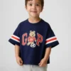 T-shirt i oversized-passform för Baby & Småbarn med Brannan Bear Varsity-grafik och logotyp
