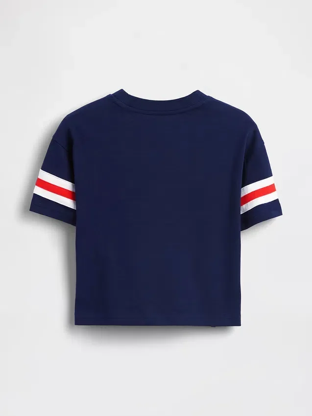 T-shirt i oversized-passform för Baby & Småbarn med Brannan Bear Varsity-grafik och logotyp