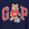 T-shirt i oversized-passform för Baby & Småbarn med Brannan Bear Varsity-grafik och logotyp