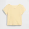 T-shirt i pointelle-ribb för Baby & Småbarn