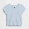T-shirt i pointelle-ribb för Baby & Småbarn