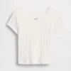 T-shirt i pointelle-ribb för Baby & Småbarn
