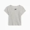 T-shirt i pointelle-ribb för Baby & Småbarn