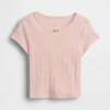 T-shirt i pointelle-ribb för Baby & Småbarn