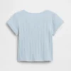 T-shirt i pointelle-ribb för Baby & Småbarn