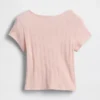 T-shirt i pointelle-ribb för Baby & Småbarn