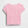T-shirt i pointelle-ribb för Baby & Småbarn