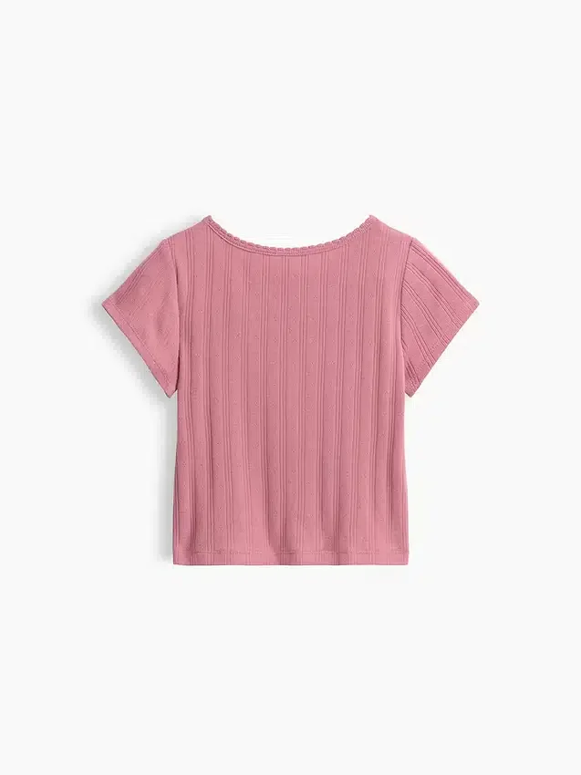 T-shirt i pointelle-ribb för Baby & Småbarn