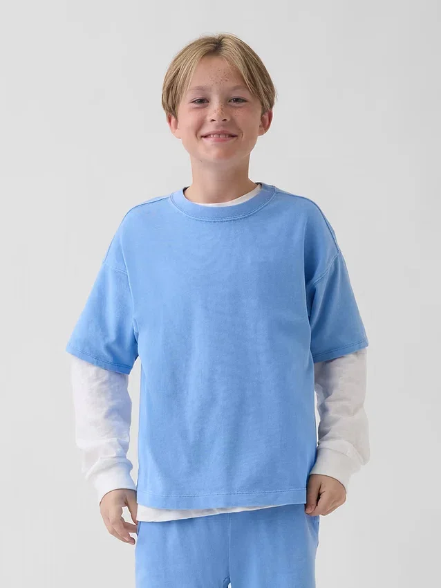 T-shirt i tjock bomull för barn