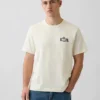 T-shirt i tjockt, avslappnat tyg med tryck