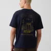 T-shirt i tjockt, avslappnat tyg med tryck