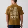 T-shirt i tjockt, avslappnat tyg med tryck