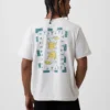 T-shirt i tjockt, avslappnat tyg med tryck