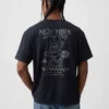 T-shirt i tjockt, avslappnat tyg med tryck
