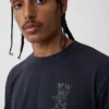 T-shirt i tjockt, avslappnat tyg med tryck