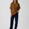 T-shirt i tjockt, avslappnat tyg med tryck